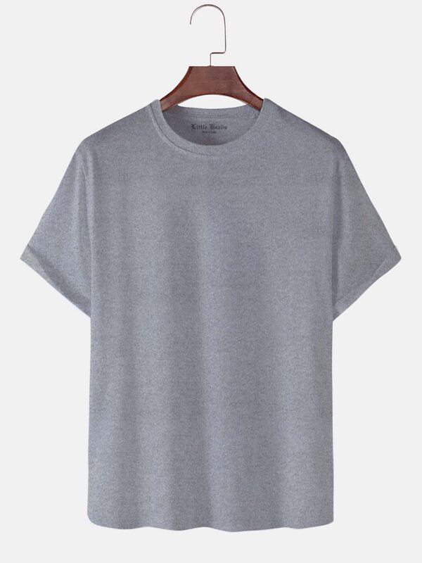 ROUND NECK T-SHIRTS GRAY