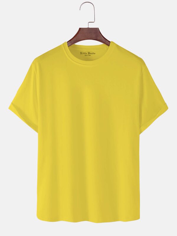 ROUND NECK T-SHIRTS YELLOW